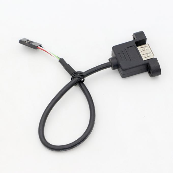 커스터마이징 나사 잠금 스드 1M 2M 패널 마운트 여성 USB A 남성으로 듀폰 커넥터 케이블 6