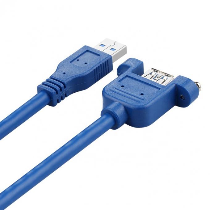 고속 데이터 5Gbps USB 3.0 타입 A 남성에서 여성 패널 마운트 USB 3.0 확장 케이블 3