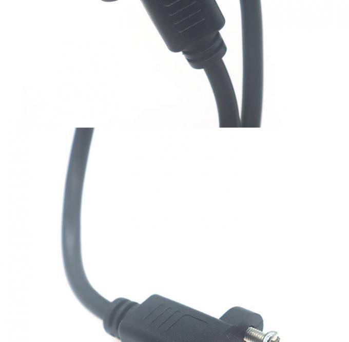 30cm 50cm 나사 패널 마운트 남성에서 여성 USB 타입 C 3.1 확장 케이블 4