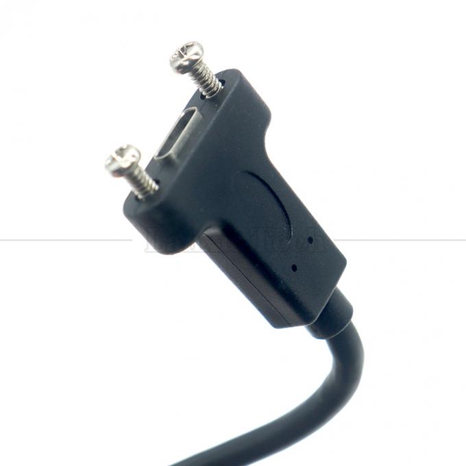 10Gbps 0.3m 1m 남성에서 여성 유형 C 3.1 패널 마운트 나사 잠금 구멍 USB 확장 케이블 6