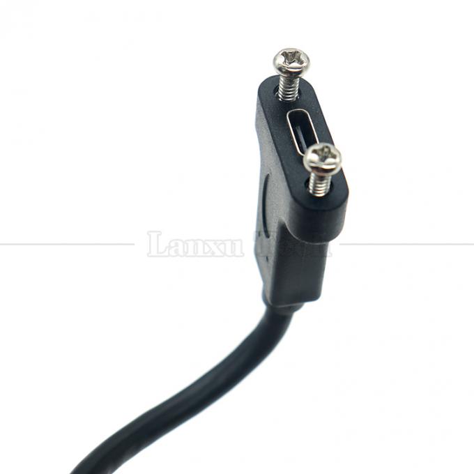 10Gbps 0.3m 1m 남성에서 여성 유형 C 3.1 패널 마운트 나사 잠금 구멍 USB 확장 케이블 5