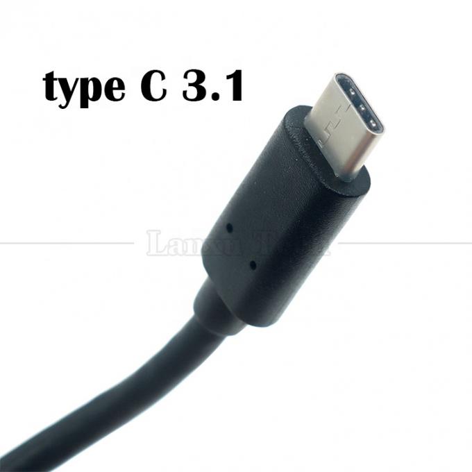 10Gbps 0.3m 1m 남성에서 여성 유형 C 3.1 패널 마운트 나사 잠금 구멍 USB 확장 케이블 7