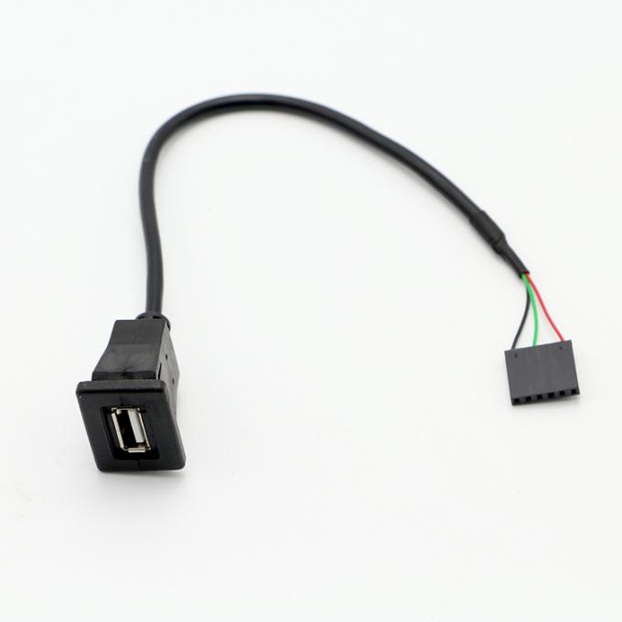 OEM USB 소켓 패널 마운트 케이블과 듀폰 터미널에 스냅 1