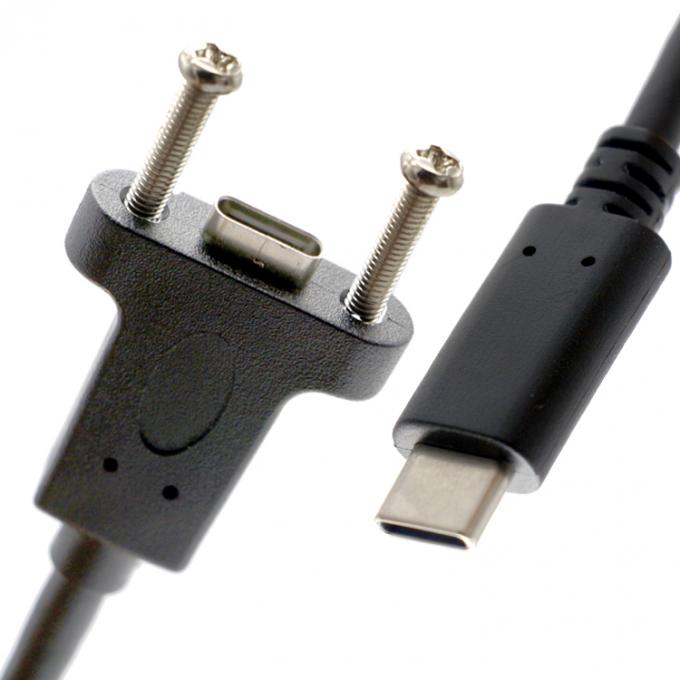 스크루 잠금 마이크로 타입 C RJ45 이더넷 남성 여성 USB 패널 장착 케이블 6