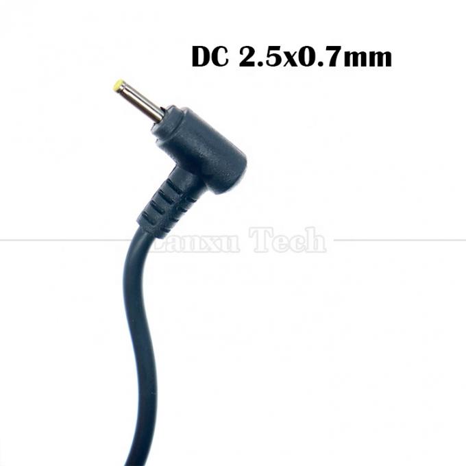 90도 오른쪽 각 블랙 화이트 24AWG 2A 충전 전류 1m USB에서 2.5x0.7mm DC 충전 케이블 1