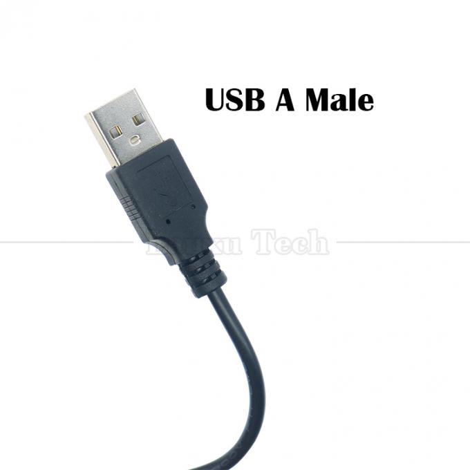 90도 오른쪽 각 블랙 화이트 24AWG 2A 충전 전류 1m USB에서 2.5x0.7mm DC 충전 케이블 2