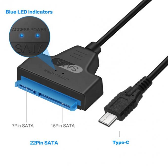고속 5Gbps SDD HDD 하드 드라이브 2.5 인치 USB 타입 C 3.1 Sata 어댑터 케이블 1