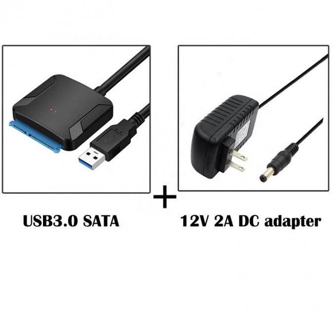 높은 호환성 2.5 3.5 인치 SSD HDD 하드 드라이브 디스크 USB 3.0 Sata 케이블 6