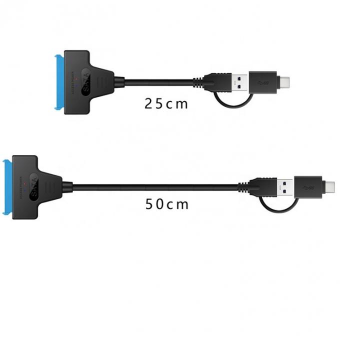 고속 5Gbps 2.5 인치 SSD HDD 하드 디스크 C 타입 USB 3.0 Sata 어댑터 케이블 4
