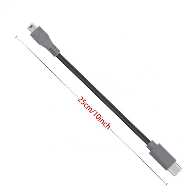 데이터 충전 USB 타입 C에서 미니 5 핀 USB OTG 어댑터 케이블 카메라 전화 비디오 3