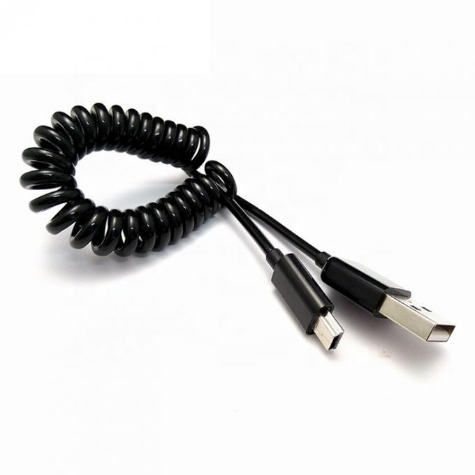 OEM 1M 2M 데이터 충전 나선 스킬 USB에서 MINI USB 케이블 4