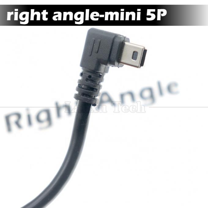 사용자 정의 1m 2m 3m 90도 위 아래 왼쪽 오른쪽 각 데이터 충전 USB A 남성에서 미니 5pin USB 확장 케이블 카메라 2