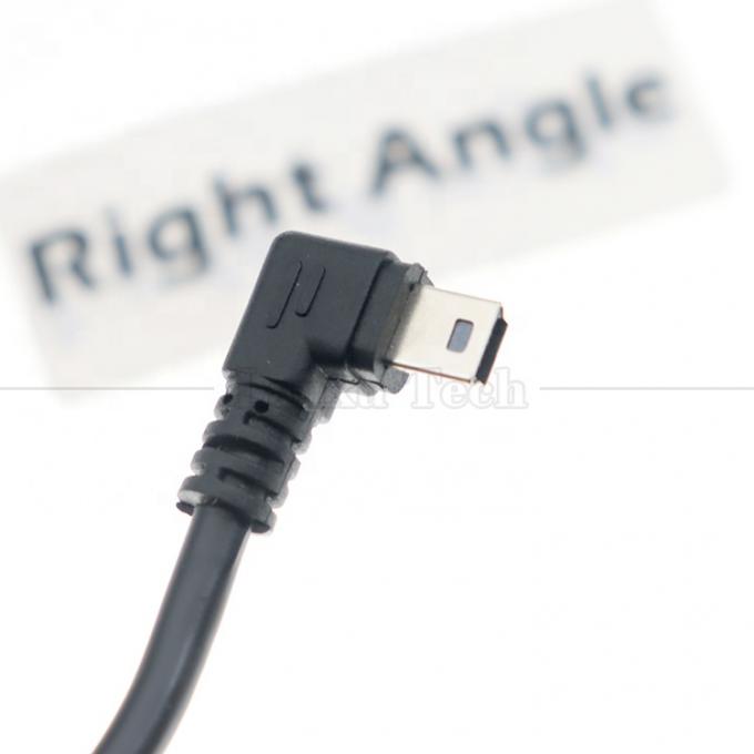 사용자 정의 1m 2m 3m 90도 위 아래 왼쪽 오른쪽 각 데이터 충전 USB A 남성에서 미니 5pin USB 확장 케이블 카메라 4