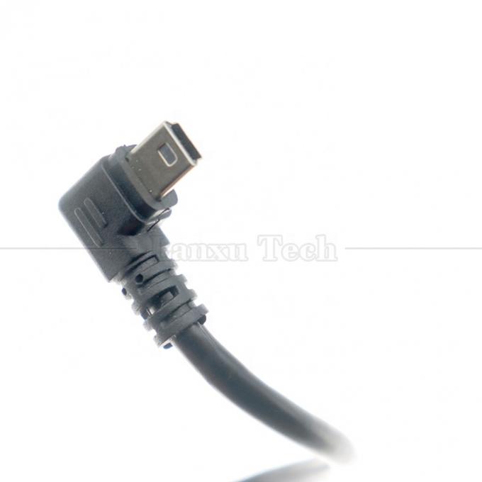 사용자 정의 1m 2m 3m 90도 위 아래 왼쪽 오른쪽 각 데이터 충전 USB A 남성에서 미니 5pin USB 확장 케이블 카메라 3