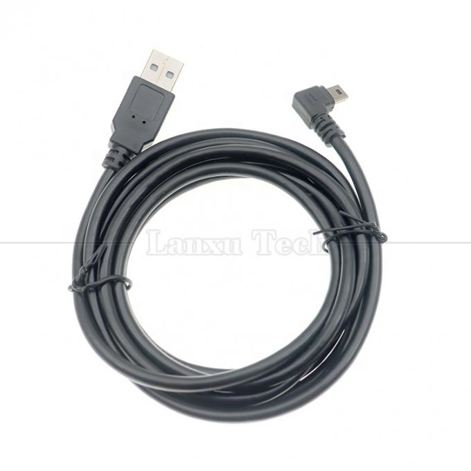 사용자 정의 1m 2m 3m 90도 위 아래 왼쪽 오른쪽 각 데이터 충전 USB A 남성에서 미니 5pin USB 확장 케이블 카메라 5
