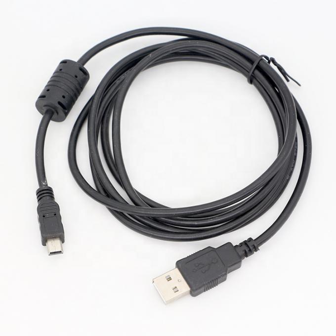 1m 디지털 카메라 자기 반지 미니 USB 데이터 충전 케이블 페리트 3
