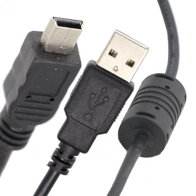 1m 디지털 카메라 자기 반지 미니 USB 데이터 충전 케이블 페리트 4