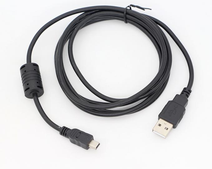 1m 디지털 카메라 자기 반지 미니 USB 데이터 충전 케이블 페리트 7