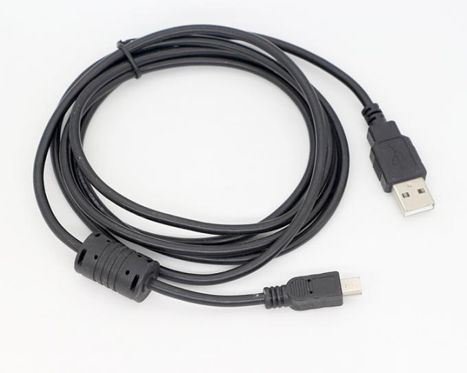 1m 디지털 카메라 자기 반지 미니 USB 데이터 충전 케이블 페리트 8