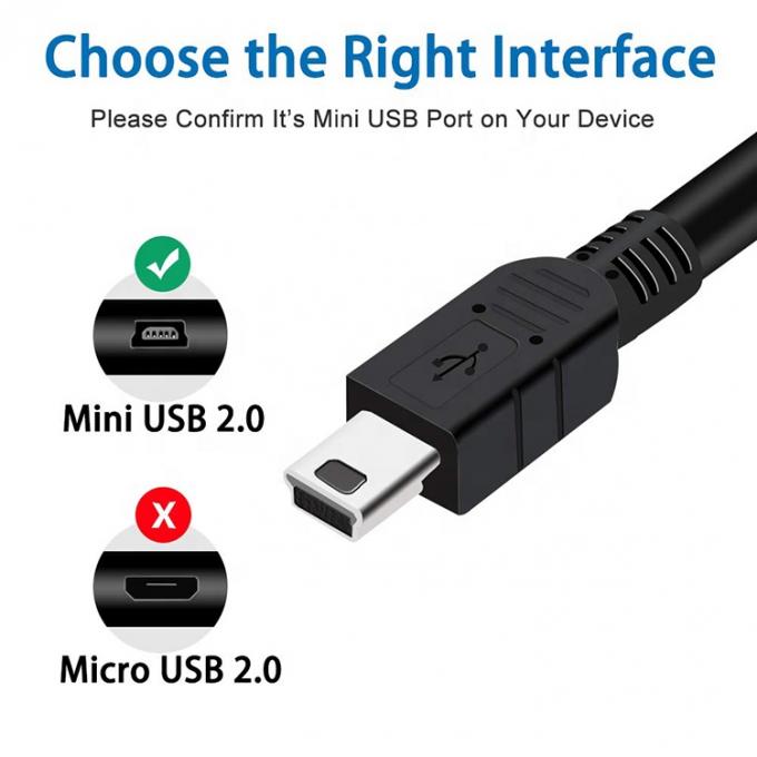 사용자 지정 Shied 미니 B 5 PIN USB 2.0 충전자 데이터 케이블 PS3 컨트롤러 카메라 4