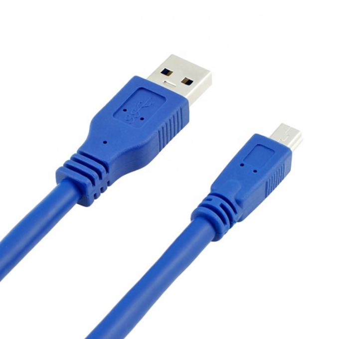 하이 스피드 5Gbps USB 3.0 타입 A 남성에서 미니 B 10 PIN USB 3.0 확장 케이블 6
