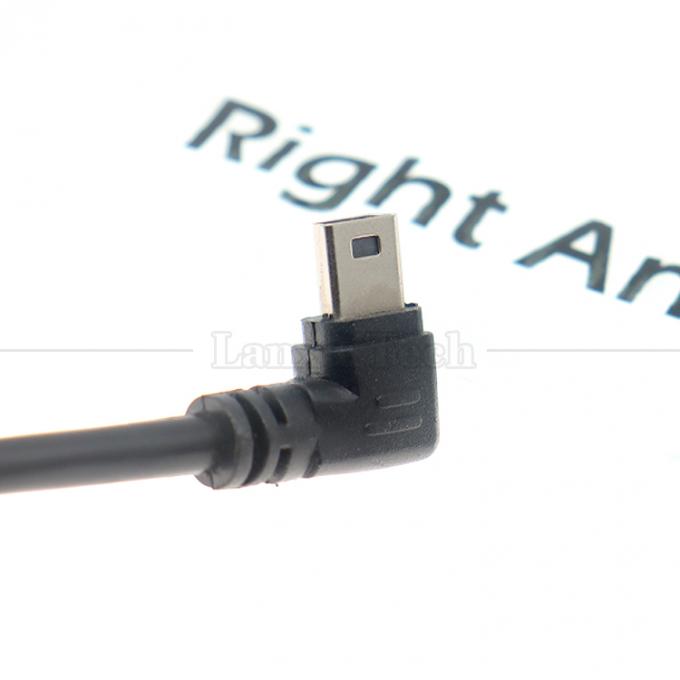 1m 2m 3m 5m 90도 L 모양 오른쪽 왼쪽 각 USB 2.0 A 남성에서 미니 B 5 핀 USB 데이터 충전 케이블 MP3 카메라 7