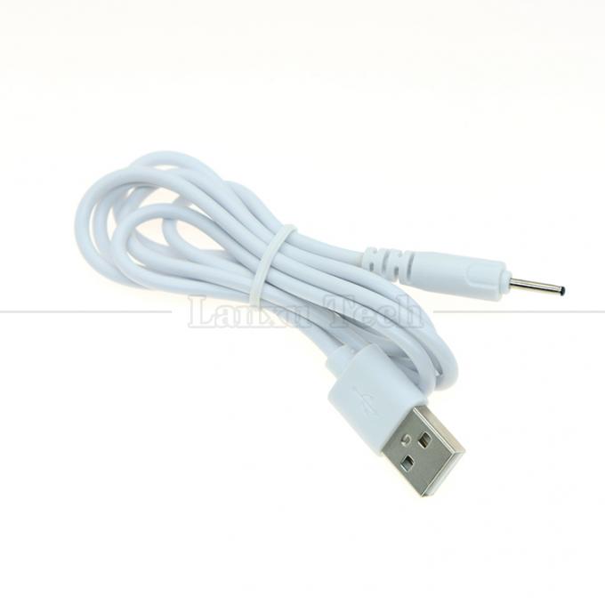 고품질 0.5M 1M 2M 3M 흰색 검은색 DC 2.0 0.6mm 충전 USB 케이블 진동기 0