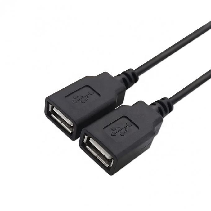사용자 정의 OEM 2m 1 남성에서 2 여성 Y USB 스플리터 케이블 충전 5
