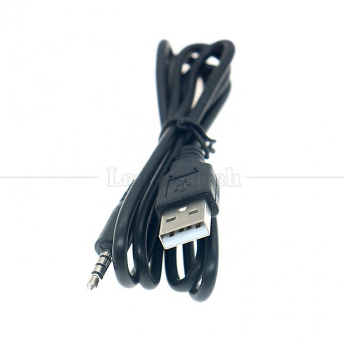 자동차 스피커용 1M USB ~ 3.5mm 4 폴 DC 오디오 잭 확장 케이블 1