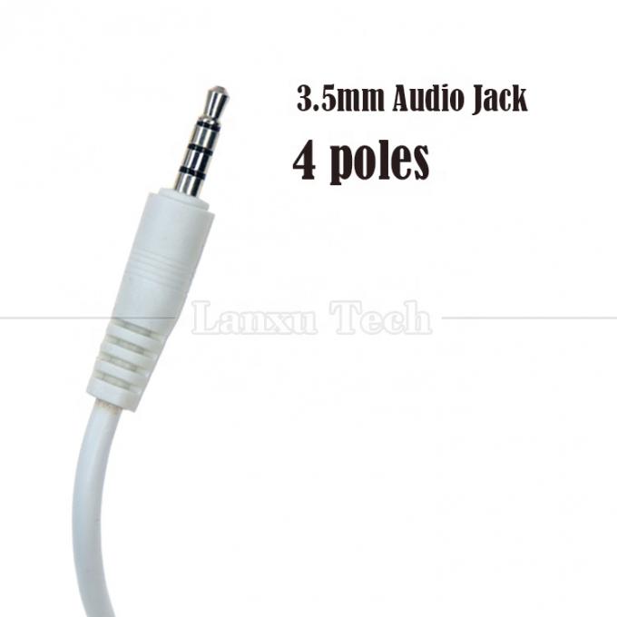 사용자 지정 데이터 충전 USB A 남성에서 Aux 4 폴 3.5mm 오디오 잭 어댑터 케이블 스피커 헤드폰 2