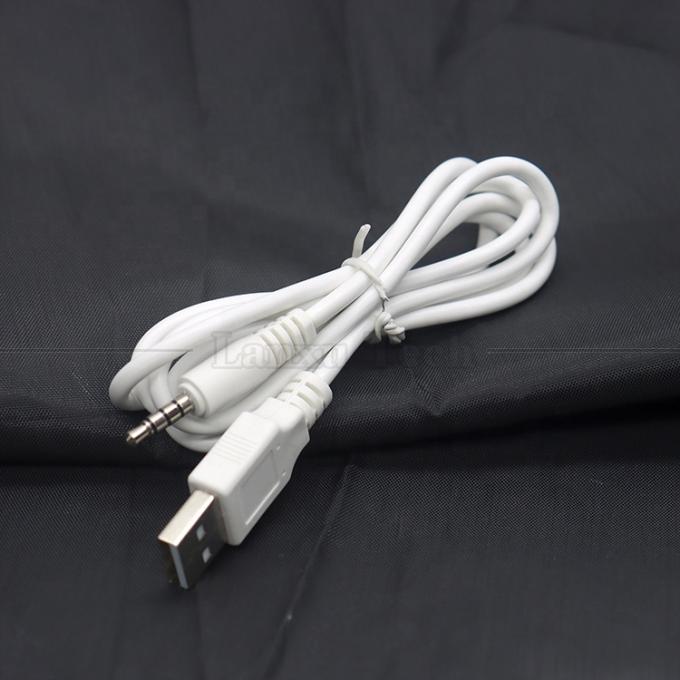 사용자 지정 데이터 충전 USB A 남성에서 Aux 4 폴 3.5mm 오디오 잭 어댑터 케이블 스피커 헤드폰 0