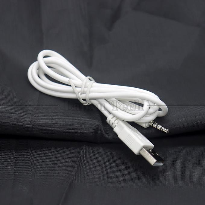 사용자 지정 데이터 충전 USB A 남성에서 Aux 4 폴 3.5mm 오디오 잭 어댑터 케이블 스피커 헤드폰 5