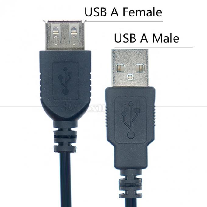 1M 2M 3M 5M 데이터 충전 타입 A USB 2.0 컴퓨터 키보드 마우스를 위한 USB 남성에서 여성 케이블 1