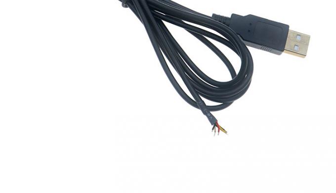 방패 USB A 남성에서 4 맨 와이어 오픈 엔드 피그테일 케이블 7