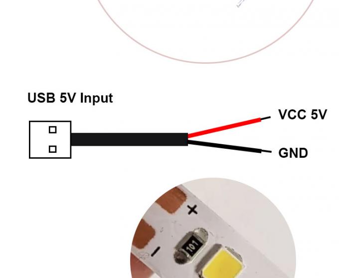 고품질의 5V USB 2.0 LED 라이트 스트립 램프에 대한 고체 2 핀 와이어 끝 피그테일 케이블을 열 수 있는 남성 4