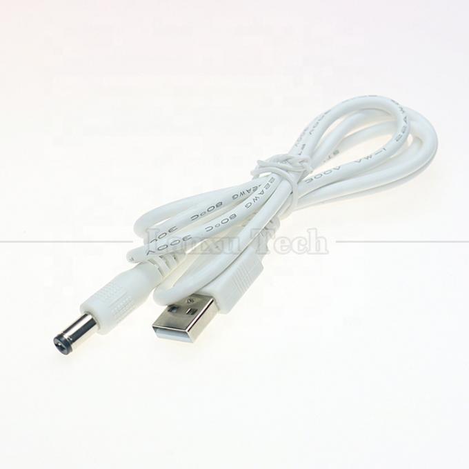 USB A 마일 ~ 2.1x5.5mm DC 배럴 잭 커넥터 라우터 스피커 전원 충전 케이블 4