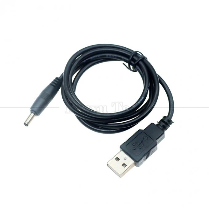 1미터 USB 남성에서 DC 배럴 잭 라우터 스피커용 3.5mm 1.35mm 전력 충전 케이블 2