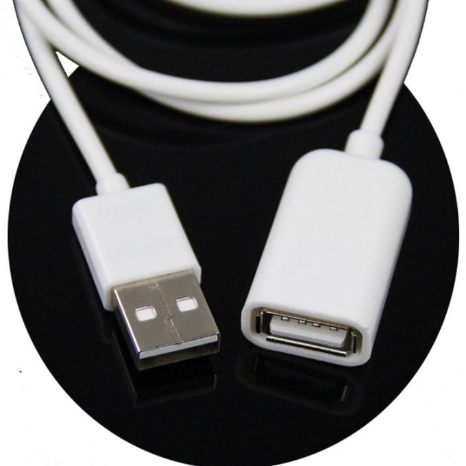고품질 1M 흰색 남성에서 여성 USB 2.0 타입 A 확장 데이터 충전 케이블 컴퓨터 가구 가방 2