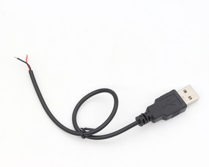 사용자 지정 USB 2.0 남자 열기 벗겨 캔 벗은 2 와이어 끝 pigtail 전력 케이블 6