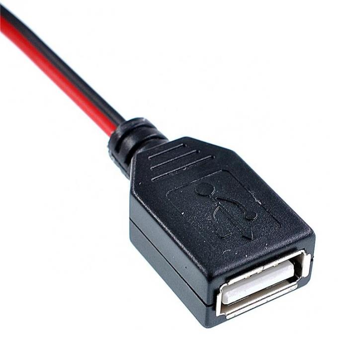 악어 클램프 알리거터 클립 USB A 여성 테스트 와이어 어댑터 케이블 2