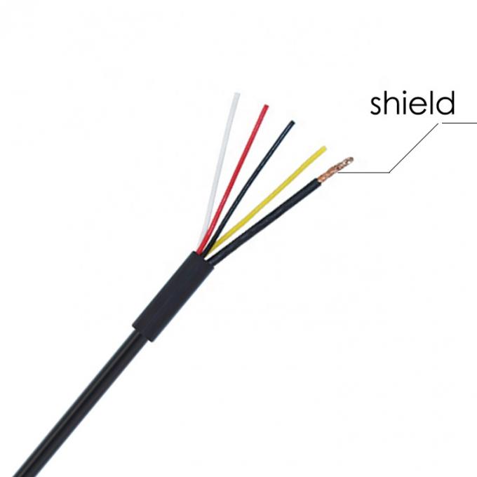 사용자 지정 보호 USB 2.0 남성에서 벗겨진 캔 4 개의 케이블 오픈 엔드 피그테일 맨 끝 케이블 4