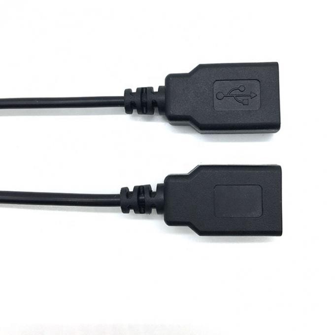 남성 여성 USB 2.0 타입 A 플러그 자유 끝 틴 오픈 피그테일 와이어 충전 케이블 LED 스트립 4