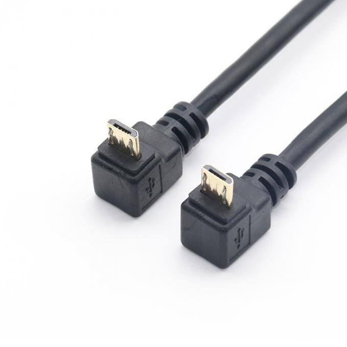 90도 위쪽 각에서 위쪽 각 데이터 충전 마이크로 USB 케이블 1