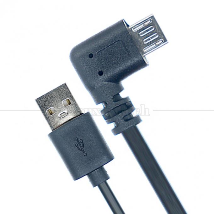 90도 직각 USB에서 마이크로 B 데이터 충전 케이블 전화 태블릿 디지털 카메라 GPS 2