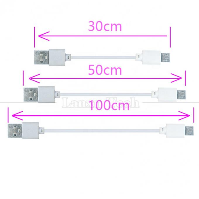 OEM ODM 0.1M 0.2M 0.3M 0.5M 1M 동기화 데이터 충전 전화 태블릿 카메라용 마이크로 데이터 케이블 3