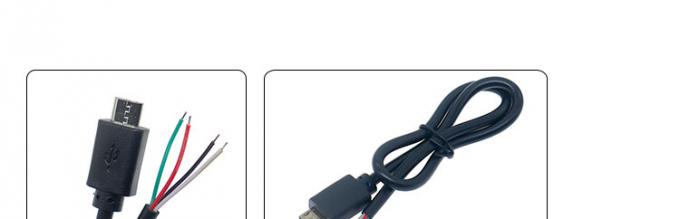 OEM 사용자 지정 마이크로 B V8 5 핀 USB 남성 오픈 피그테일 맨 케이블 0