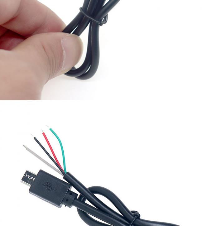 OEM 사용자 지정 마이크로 B V8 5 핀 USB 남성 오픈 피그테일 맨 케이블 2