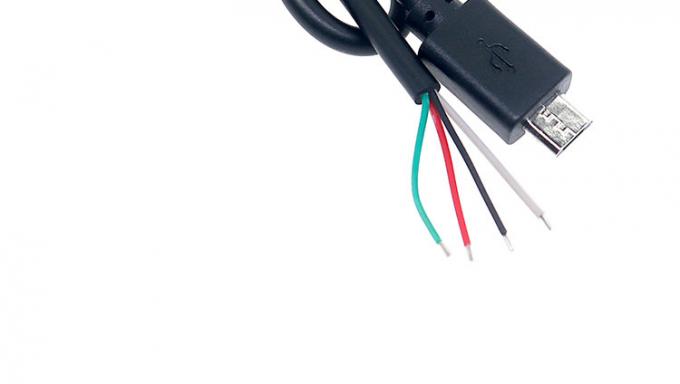 OEM 사용자 지정 마이크로 B V8 5 핀 USB 남성 오픈 피그테일 맨 케이블 4