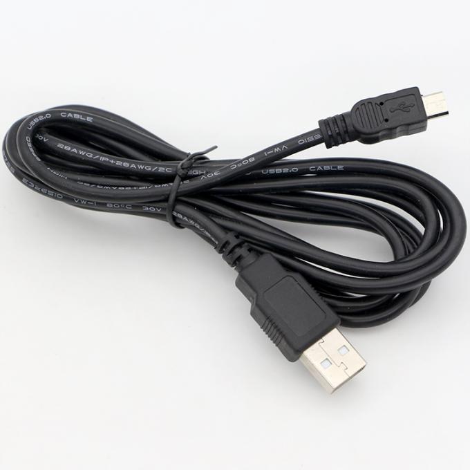 1M 2M 3M 5M USB A 남성부터 마이크로 B 커넥터 USB 데이터 충전기 확장 케이블 6