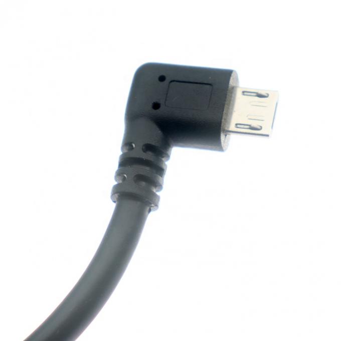 사용자 정의 1m 2m 3m 5m 90도 왼쪽 각 마이크로 B 5p USB A 남성 케이블 2